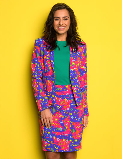 Vue de face du costume Mrs. Symbole coloré