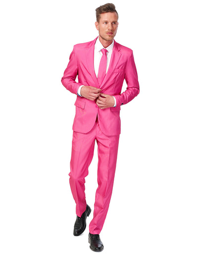 Мъжки костюм Mr. Solid в розово Suitmeister™