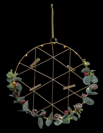 Светеща висяща гирлянда-кралска корона 28 cm 