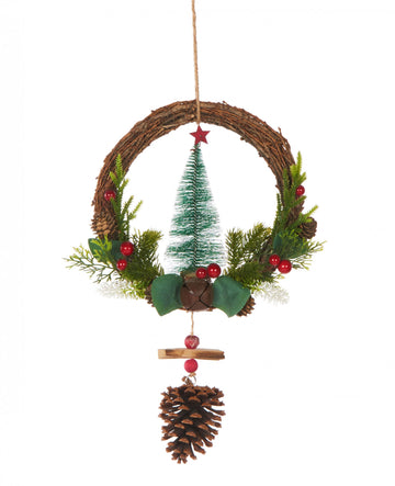 Висяща корона за традиционна елха 39 cm 