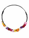 Couronne de fleurs pour femme multicolore