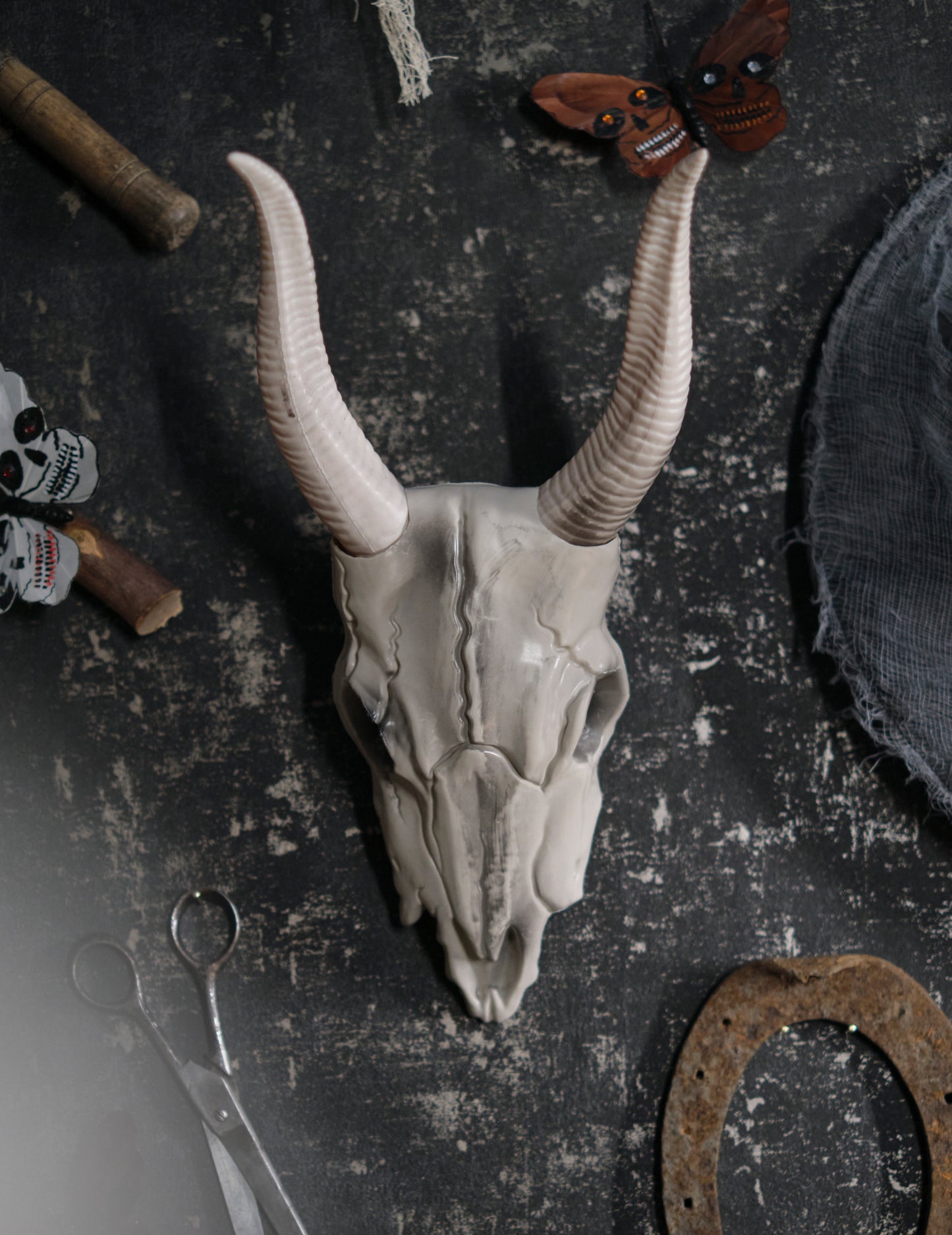 14 х 40 см череп за глава на бивол