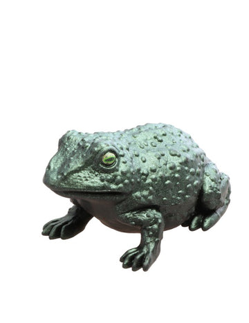 Иридисцентна зелена пластмасова жаба 12,5 cm