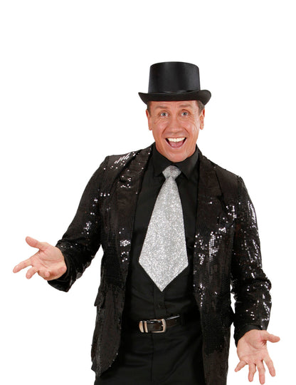 Сребърна вратовръзка за възрастни