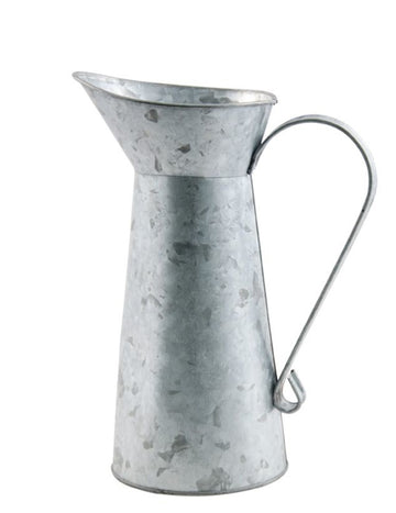 Цинкова кана за мляко с дръжка 18 cm рустик винтидж