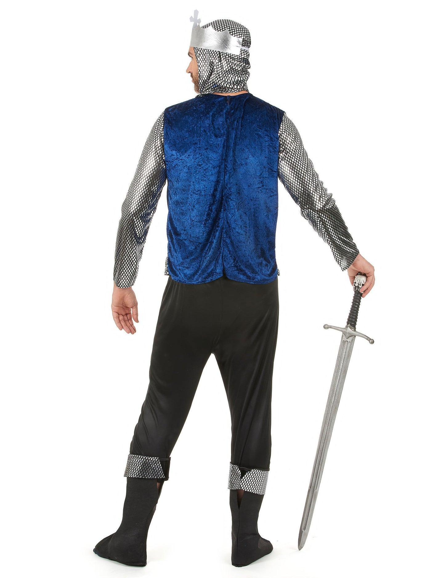 Заден изглед на средновековния костюм за мъже