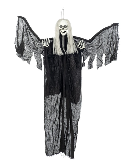 Декорация за окачване на черен ангел от ярка смърт 110 cm