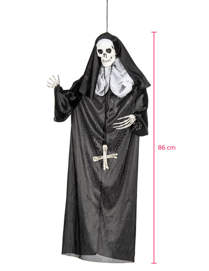 Dimensions de la décoration à suspendre nonne pour Halloween