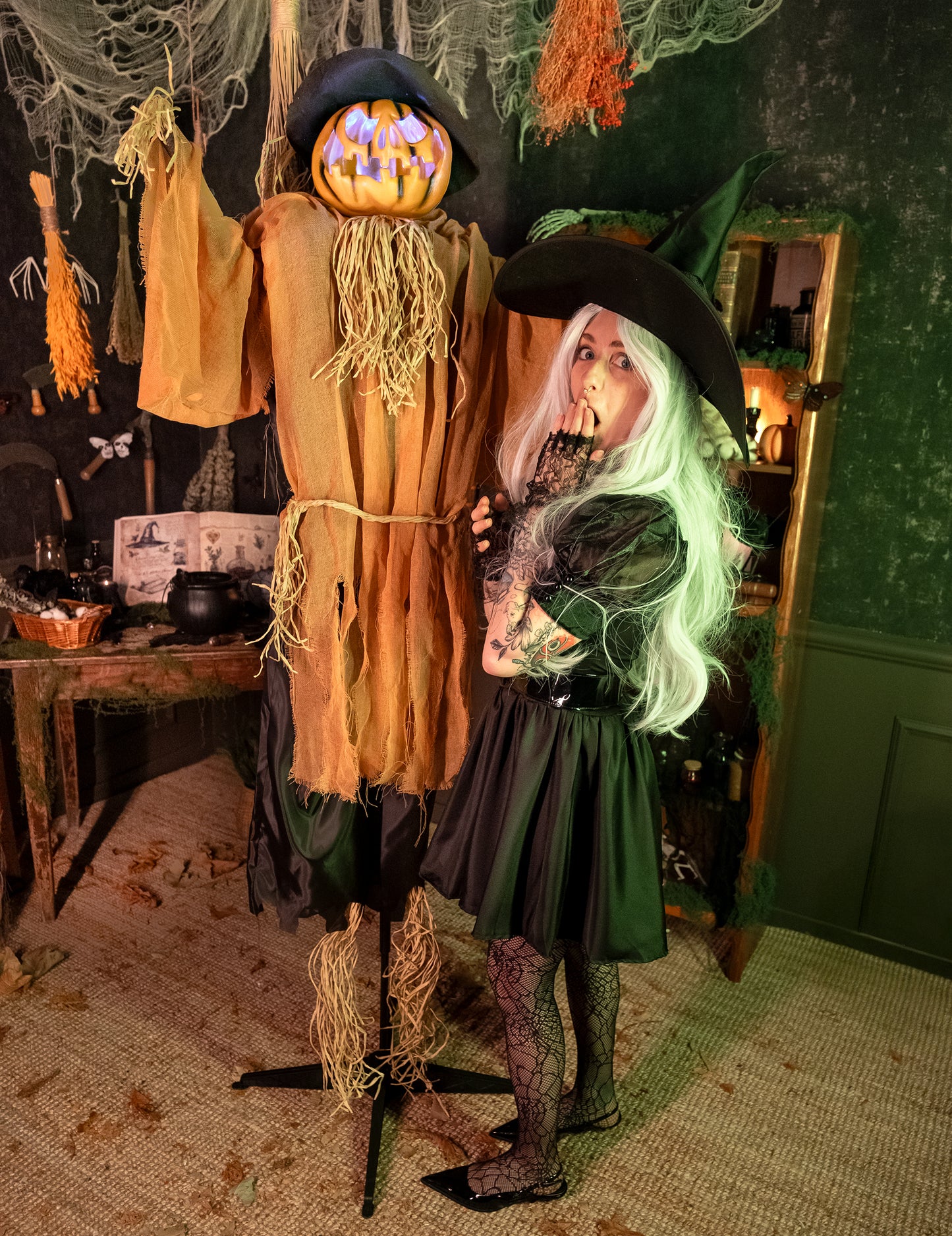 Анимирана декорация Зла тиква 190 cm