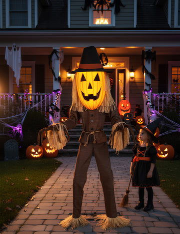 Анимирана декорация Тиква XL 182 см Джак О'Лантерн с движение и звук