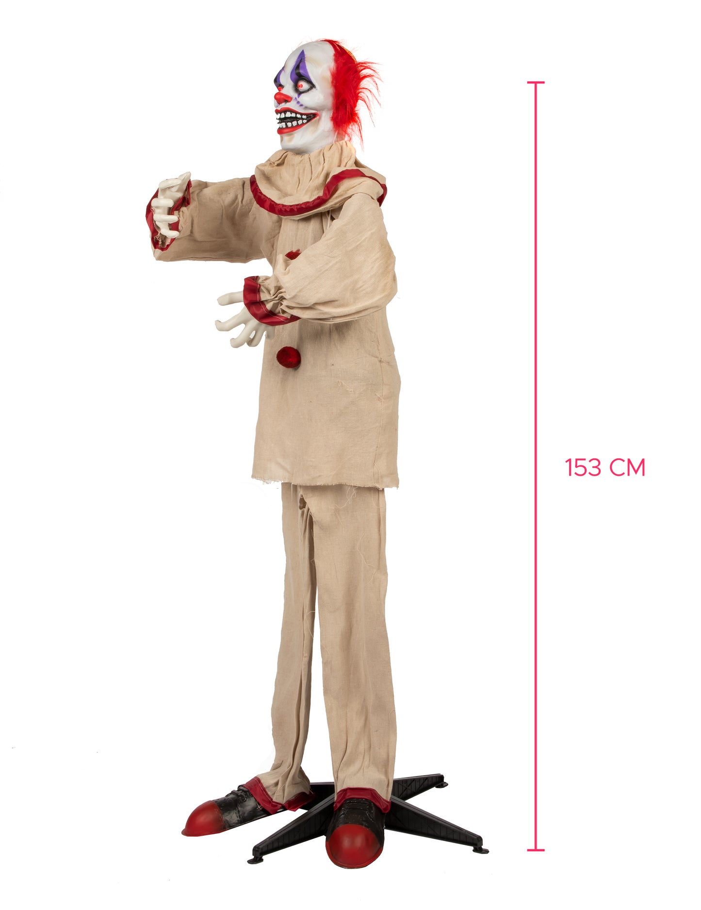 Анимирана декорация със страшен клоун 153 cm