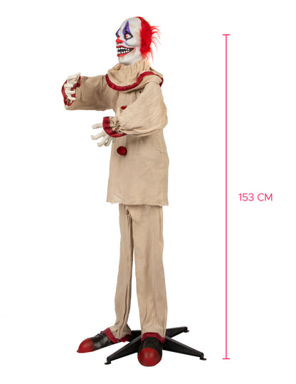 Анимирана декорация със страшен клоун 153 cm