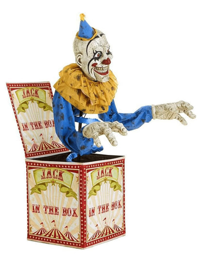 Анимиран жак за декорация на клоун в кутията 180 cm