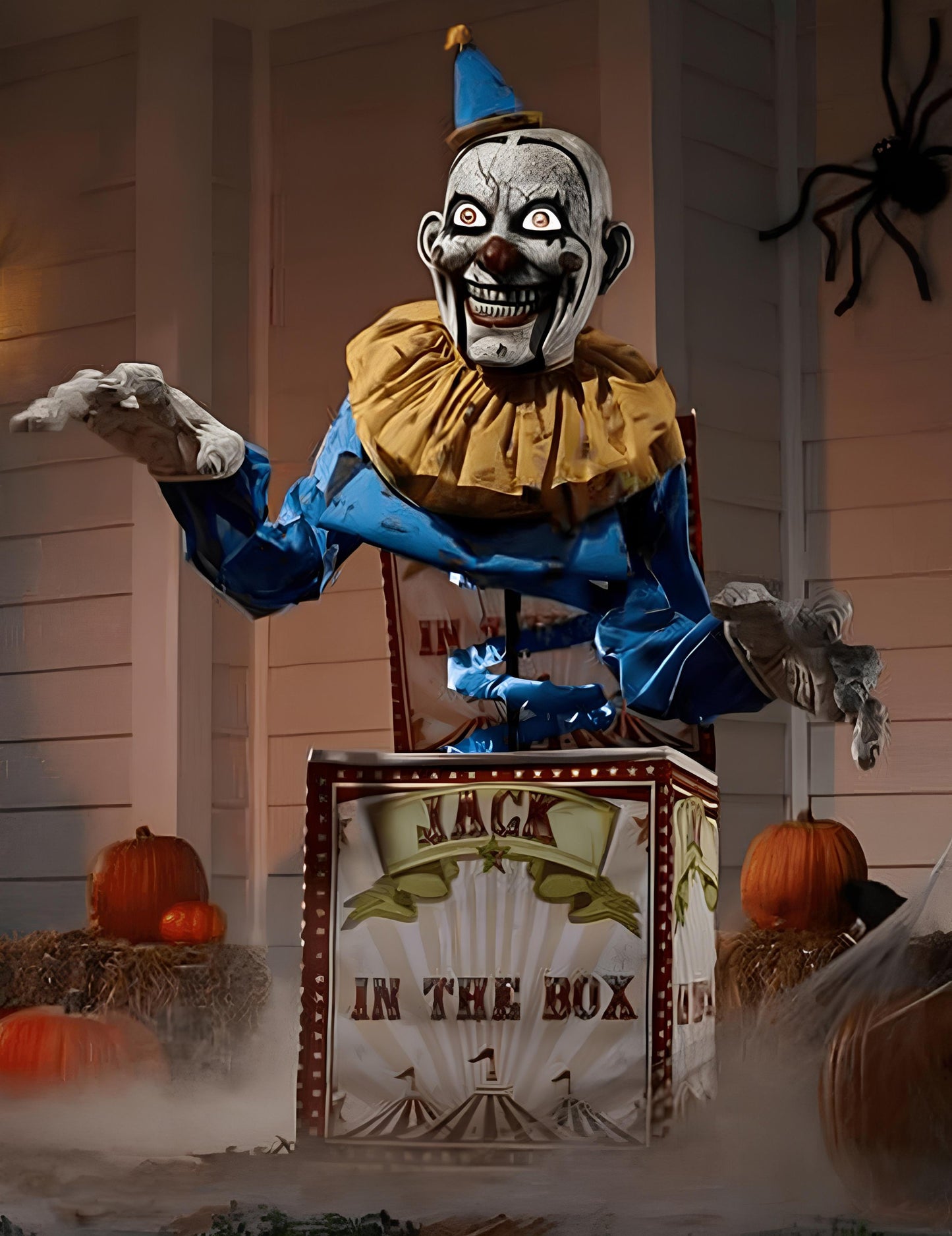 Анимиран жак за декорация на клоун в кутията 180 cm