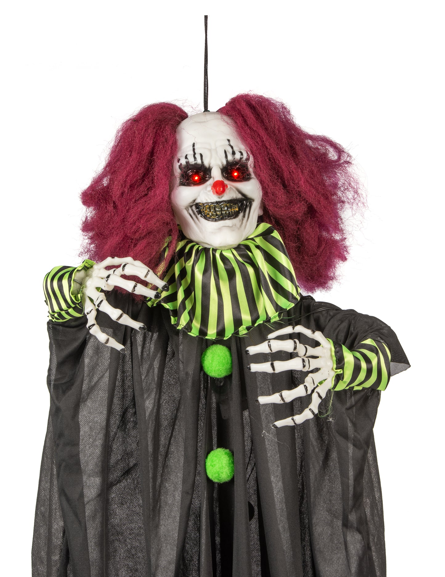 Анимирана декорация ужасяваща клоун, висящ 130 cm