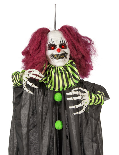 Анимирана декорация ужасяваща клоун, висящ 130 cm