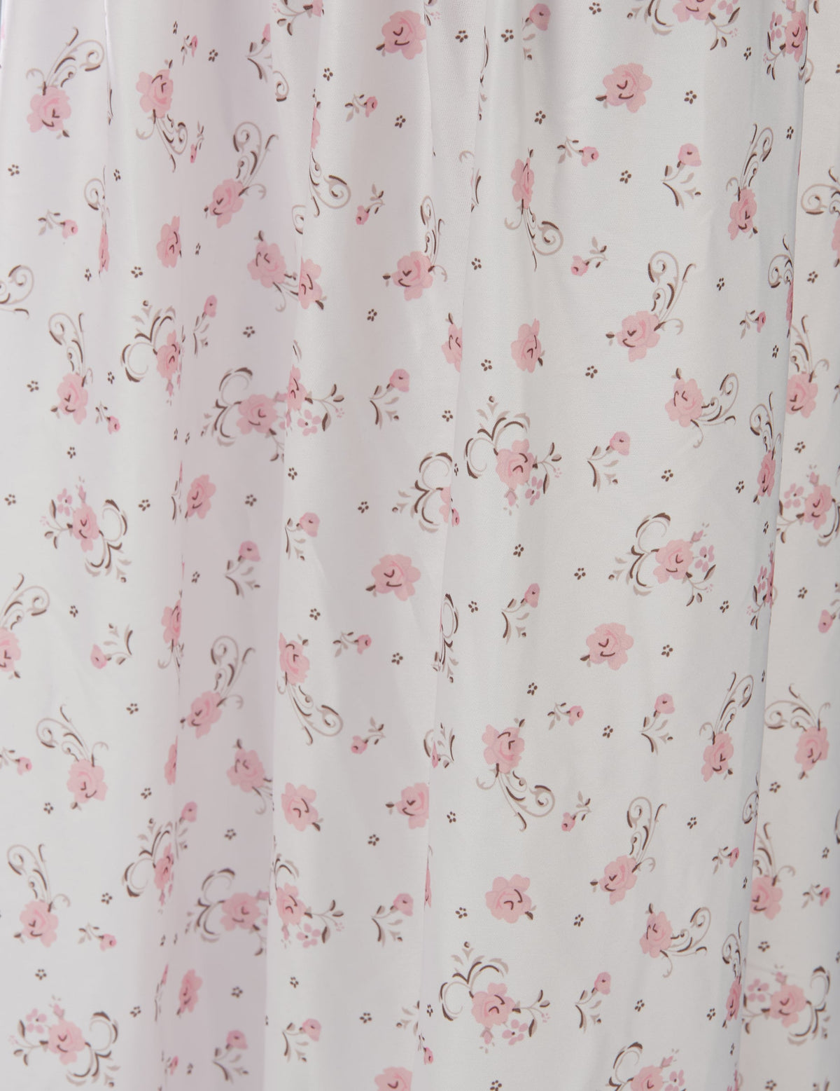Gros plan sur le motif fleuri de la robe de la décoration animée et sonore jumelles terrifiantes
