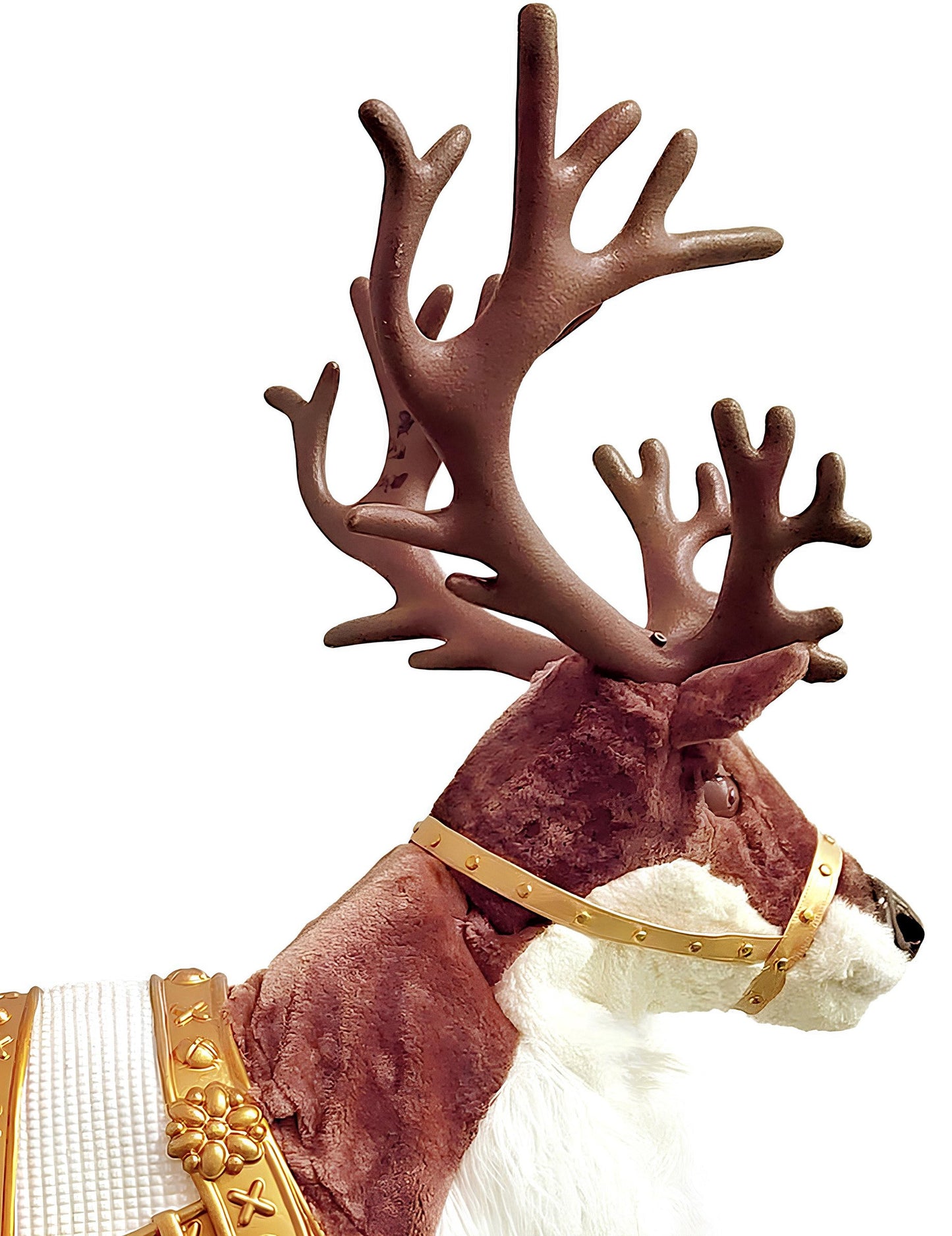 Анимирана коледна украса с елени със звук и движение 143 cm