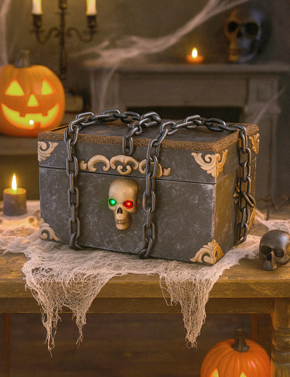 Анимиран звук и леки декорация на ужасите пиратски сандък