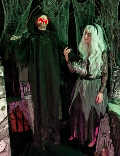 Анимиран звук и светлинна украса замаян демон 165 cm