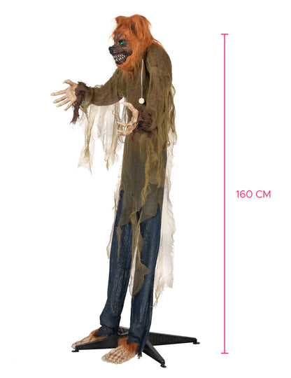 Анимиран звук и леки декорация лош вълк 160 cm