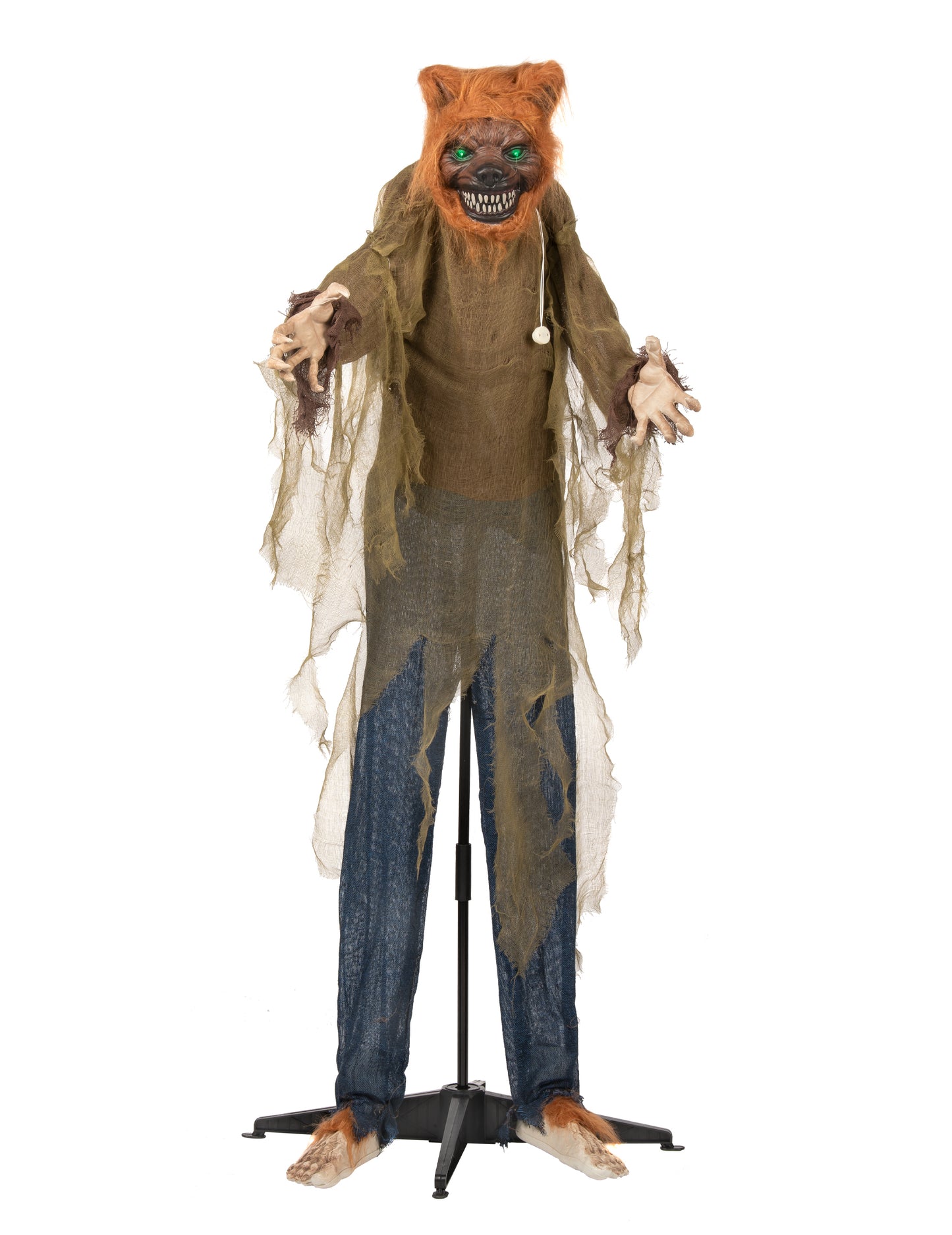 Анимиран звук и леки декорация лош вълк 160 cm