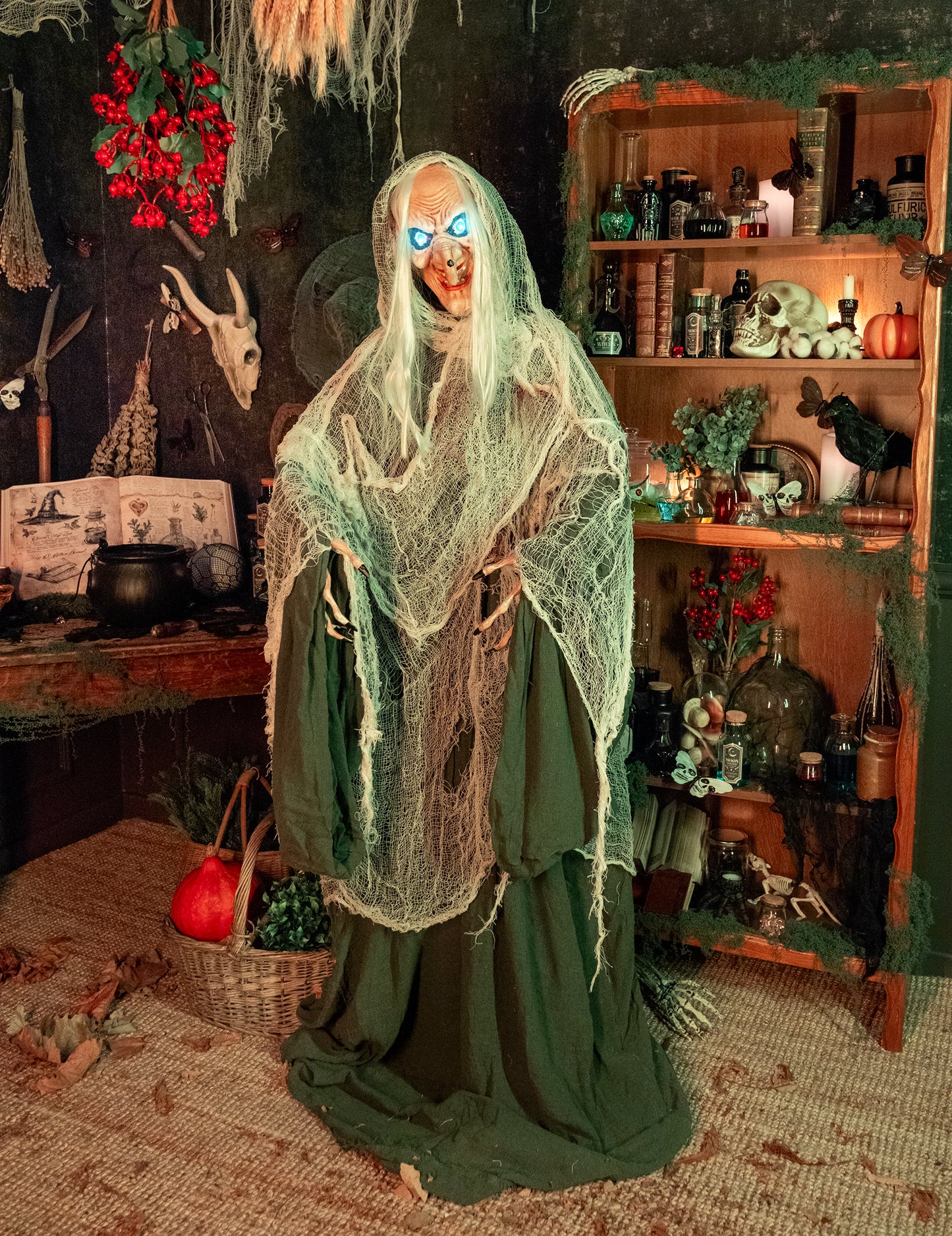 Анимирана вещица на звук и светлинна декорация Andromeda 153 cm