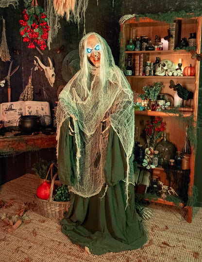 Анимирана вещица на звук и светлинна декорация Andromeda 153 cm