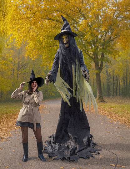 Анимиран гигантски декорация вещица XXL 300 cm