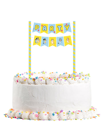 Декорация на синя торта