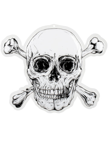 Пластмасов декор за стена Pirate Jolly Roger 42 x 50 cm