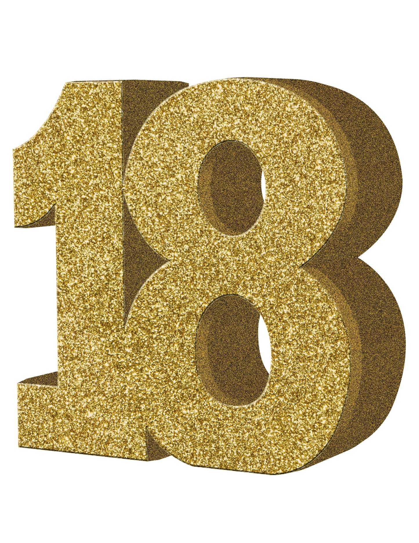 18 -годишно декорация на таблица 20 x 20 cm