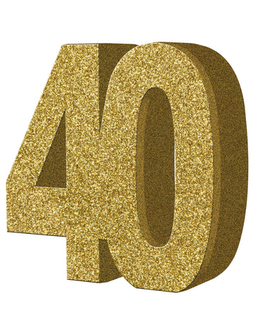 Декорация на масата 40 години злато 20 x 20 cm