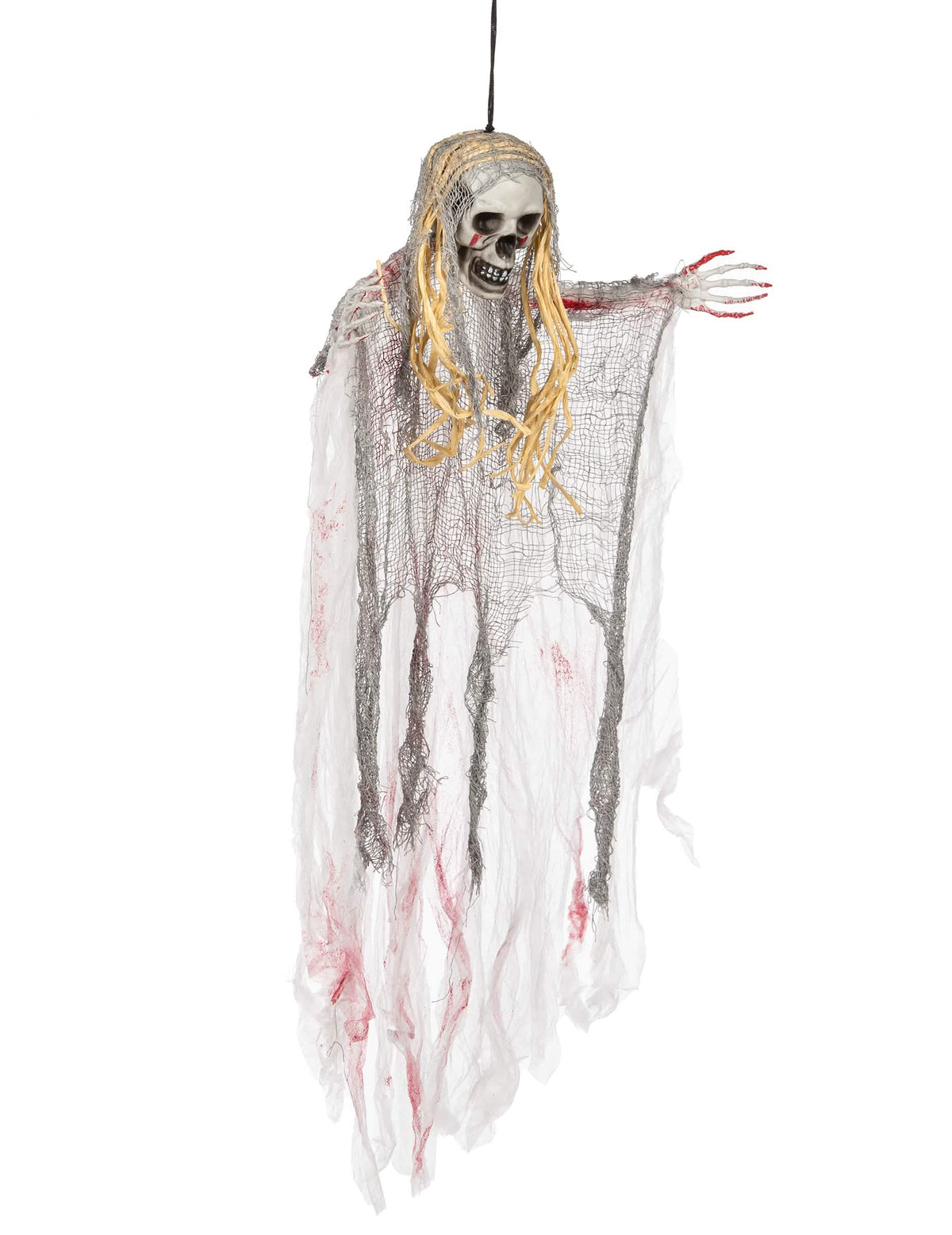 Страничен изглед на кървавата декорация призрак за halloween