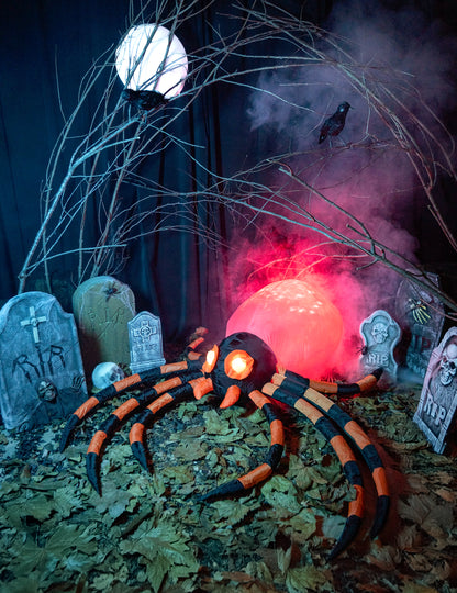 Гигантска надуваема декорация на паяк 180 x 120 cm