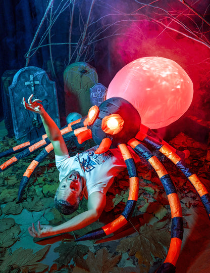 Гигантска надуваема декорация на паяк 180 x 120 cm