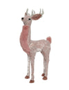 Décoration de joli cerf féérique pour fête rose pailleté