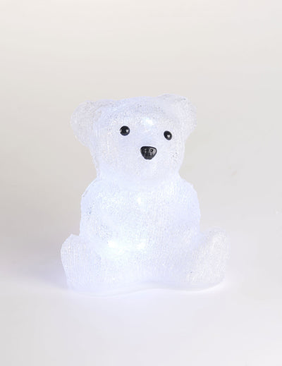 Décoration lumineuse ours polaire 16 led blanc froid