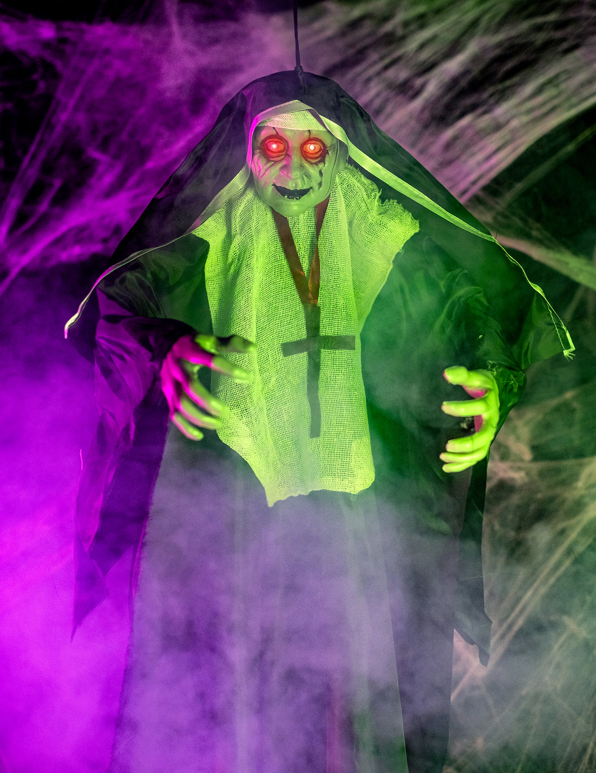 Décoration lumineuse religieuse zombie 137 cm