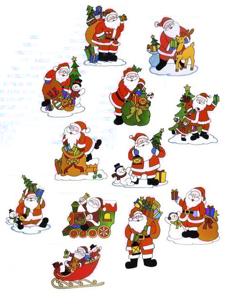 Декорация на прозореца на Дядо Коледа