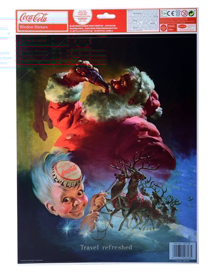 Декорации за прозорци на Coca-Cola 42 x 30 cm