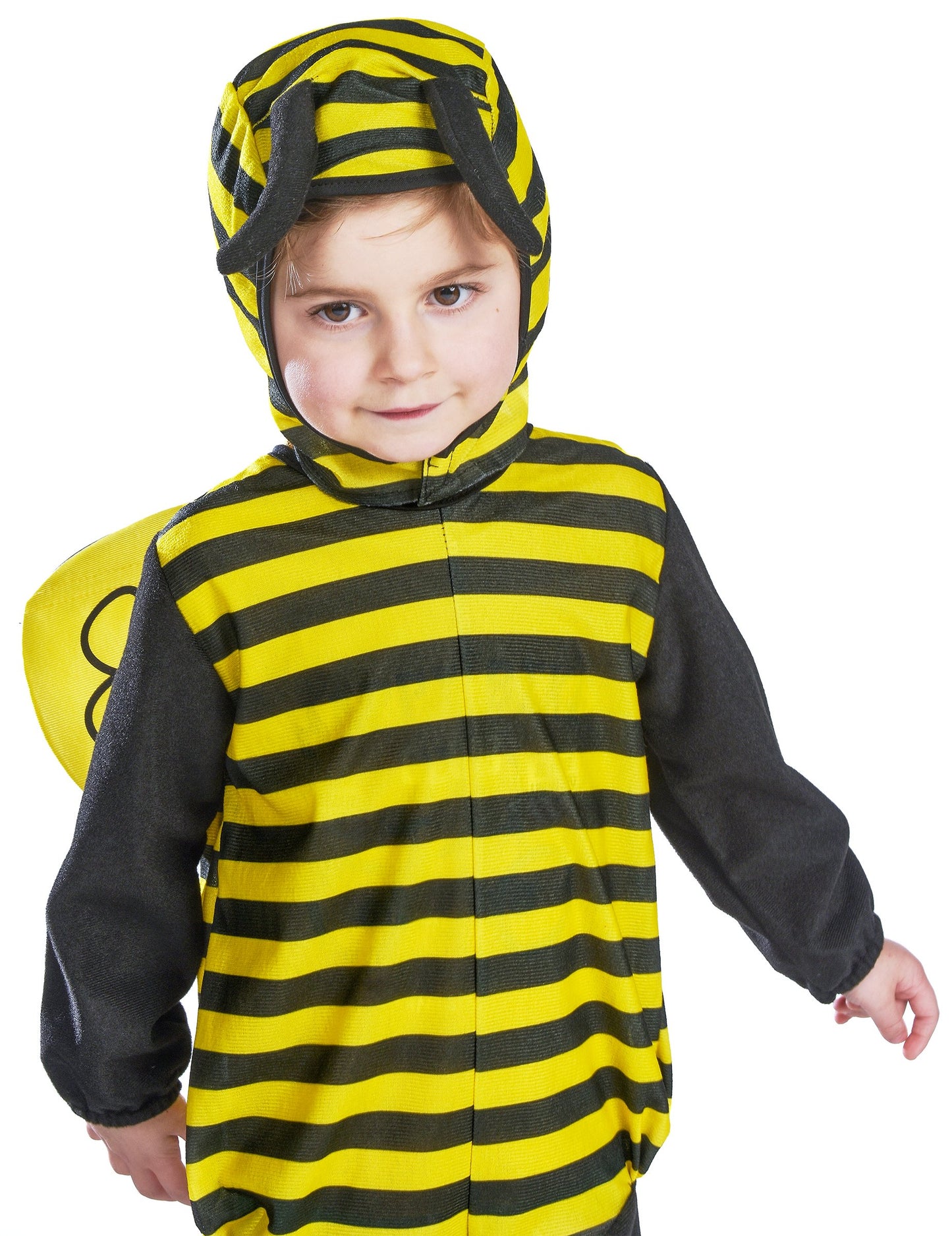 Крупен план на горната част на костюма на пчела