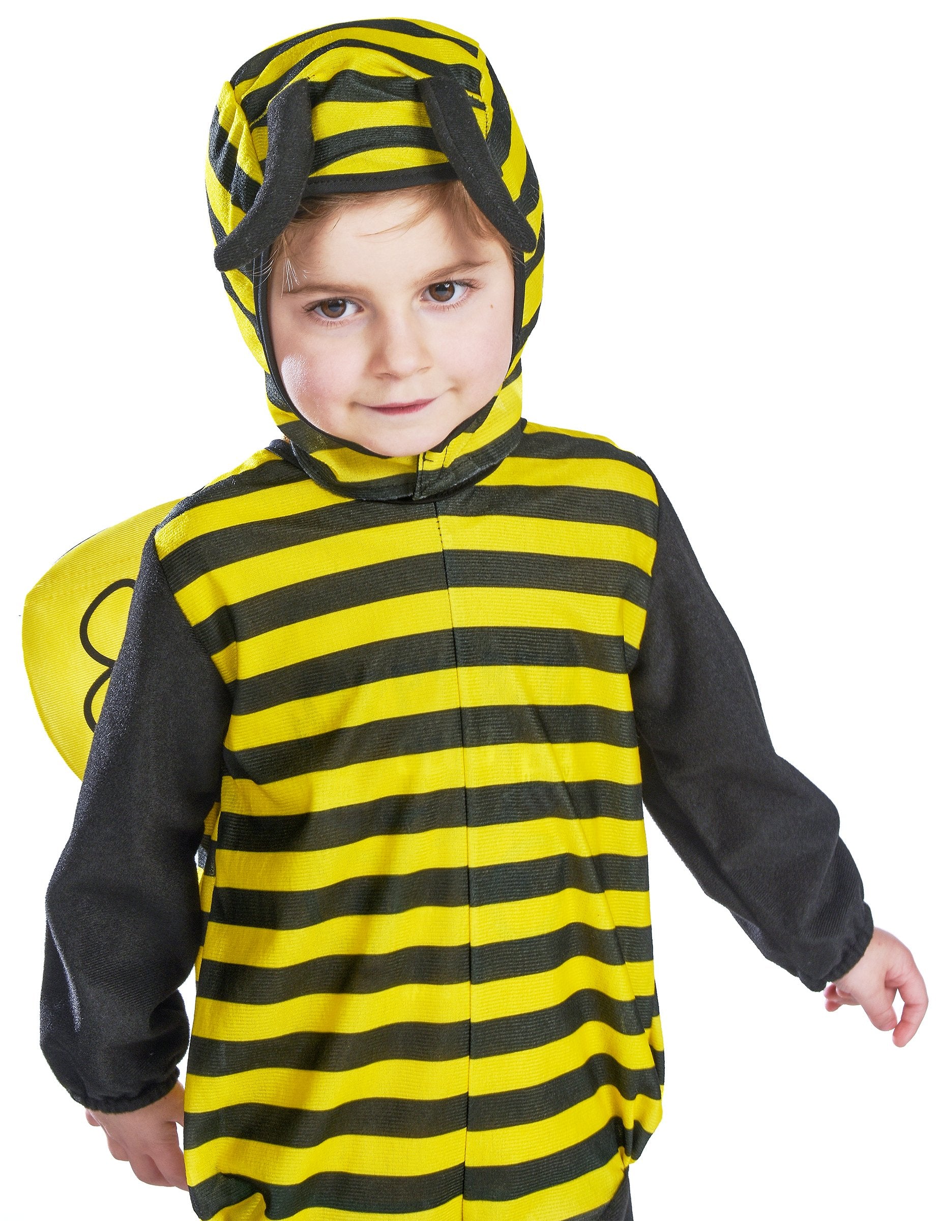 Крупен план на горната част на костюма на пчела