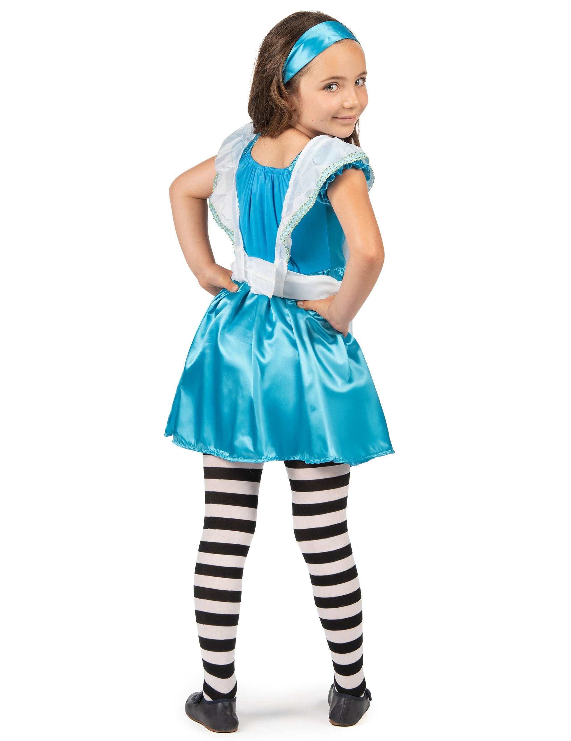 Заден изглед на дегизировката Алиса за момиче