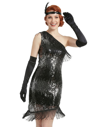 Преден изглед на дегизировката от 20-те години за жени