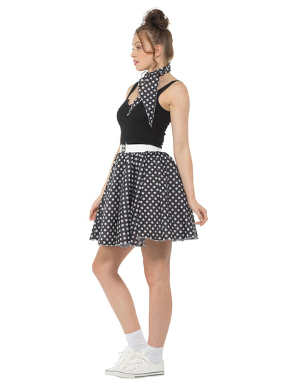 Костюм от 1950 г. черен с женски грах