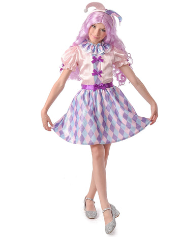 Arlequine Pastel Girl Costume
