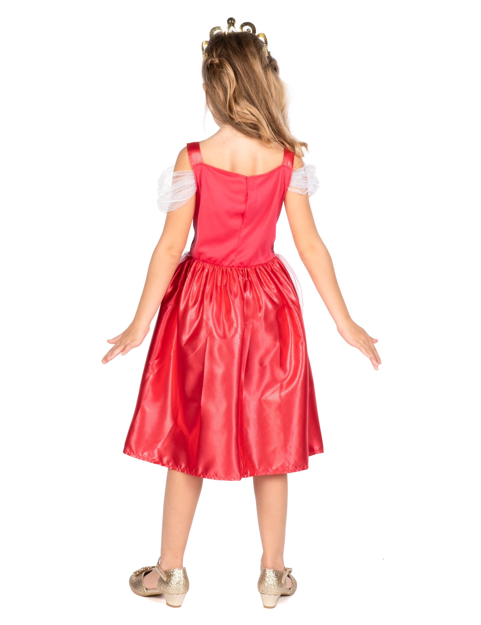 Vue de dos du déguisement Aurore La Belle au bois dormant classique