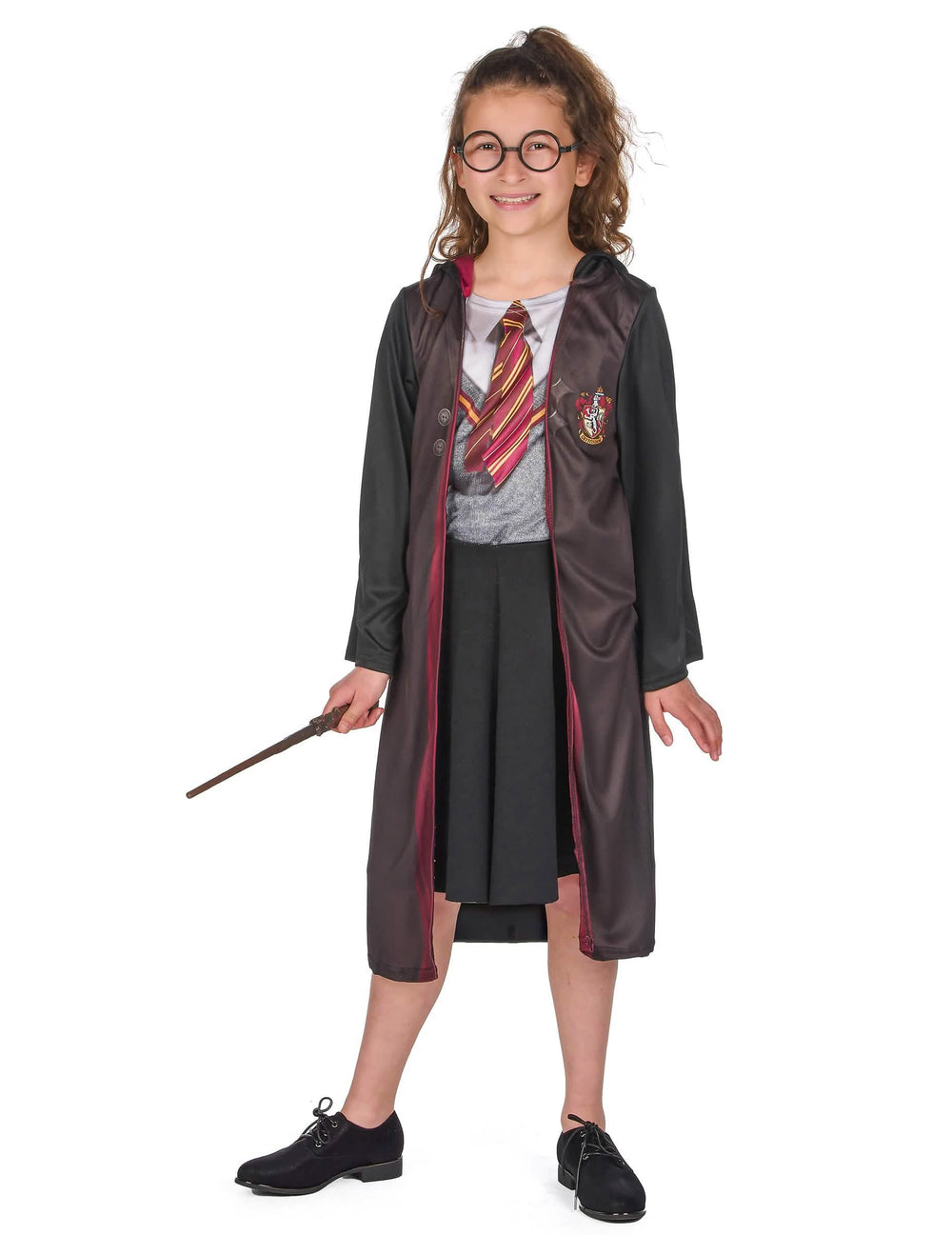 Изглед отпред на костюма с аксесоари Harry Potter™