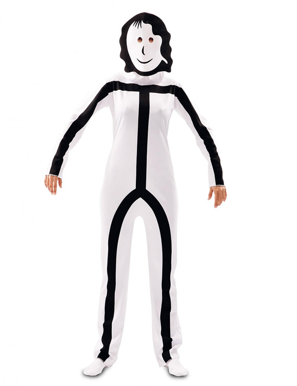 Маска за жена на костюма Stickman за възрастен